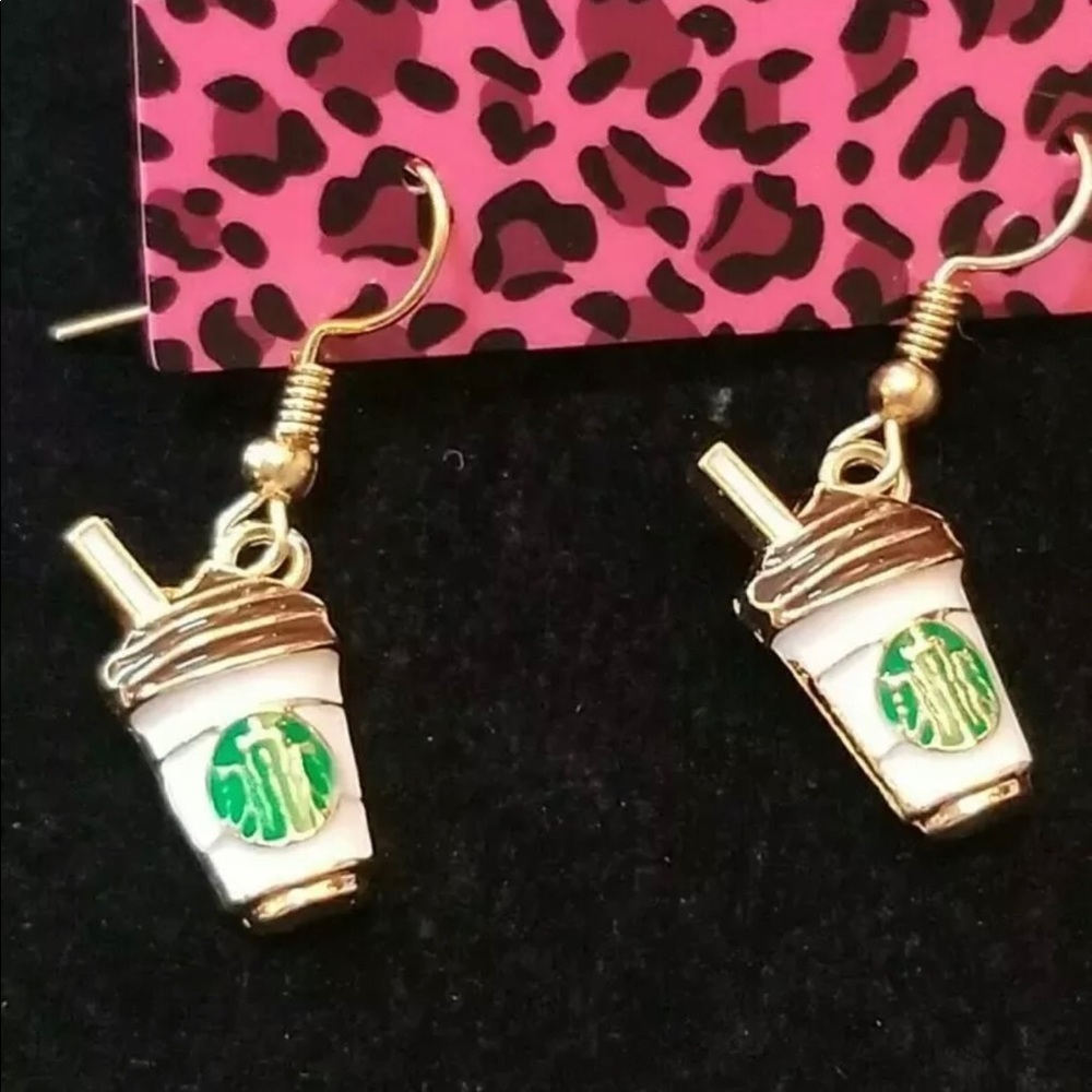 Starbucks earrings new with tags